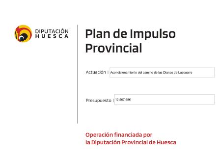 Imagen Acondicionamiento del Camino de las Dianas de Lascuarre