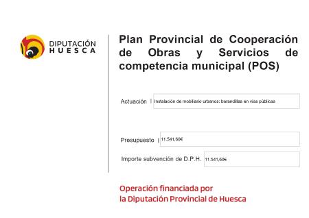 Imagen Instalación de mobiliario urbanos: barandillas en vías públicas